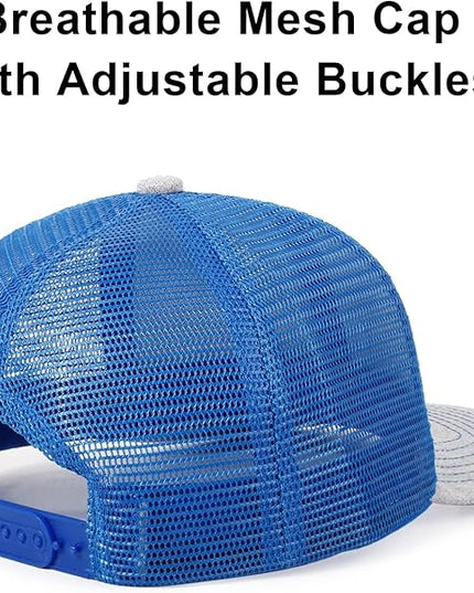 kozinu Unisex Trucker Hats Blank Mesh Snapback Hats Sport Plain Baseball Caps Adjustable Fitted Hat