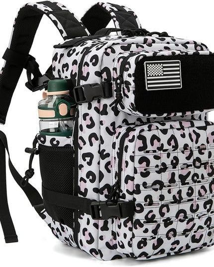 QT&QY 25L/45L Military Tactical Backpack For Men Molle Daypack 3 Day Bug Out Bag Hiking Rucksack With Bottle Holder
