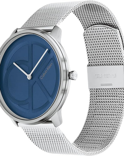 Calvin Klein Women's CK Iconic - 35mm 2H Quartz Watch - Stainless Steel Mesh Bracelet - Water Resistance 30 Meters – Premium Fashion Timepiece for Everyday Style - Gift for Her