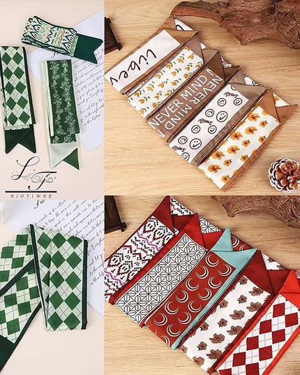 Purse Scarf Handbags For Women Skinny Hair Neck Accessories Scarves With Bag Scarfs Handle Fashion Lightweight