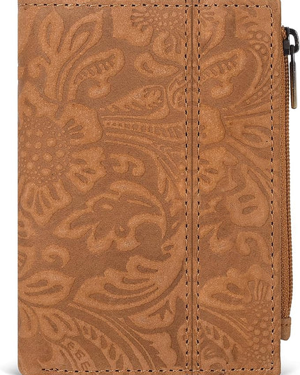 Oak Leathers Wallet For Women Full Grain Leather - Small RFID Coin Purse Credit Card & ID Holder for Ladies,Bifold Wallets for Teenager | Small, RFID, Coin Purse, for Ladies, for Teenager