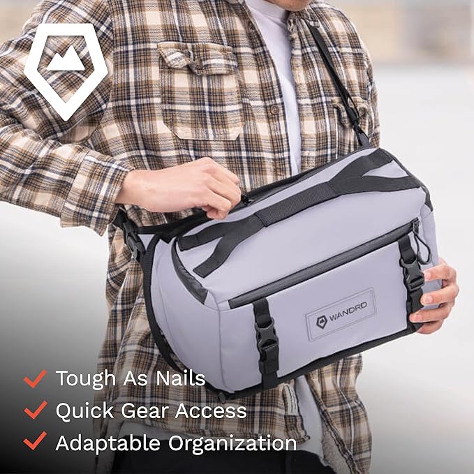 WANDRD ROGUE V1 9L Sling: Compact Camera Sling and Crossbody Bag with Fast Access, 3-Way Carry– Lightweight Everyday Bag Great for Travel, Photography, and Daily Use (Uyuni Purple)