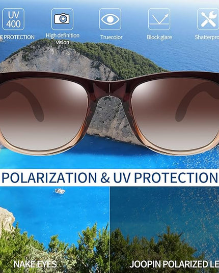 Joopin Square Sunglasses Polarized UV Protection Trendy Designer Sun Glasses Men Women
