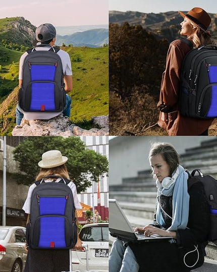 Extra Large Backpack, Travel Backpack, Sturdy TSA Water Resistant 17.3 Inch Backpacks with USB Port, Anti Theft Business Computer Backpacks Gifts for Men Women, Dark Blue