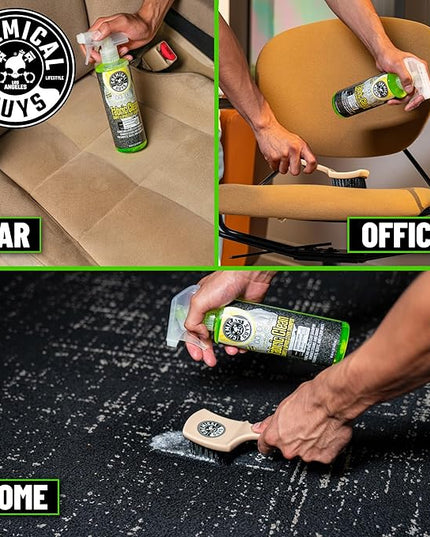 Chemical Guys CWS21916 Foaming Citrus Fabric Clean Carpet & Upholstery Cleaner, Ready to Use, Sprayable (for Carpets, Seats & Floor Mats), Safe for Cars, Home, Office, & More, 16 fl oz, Citrus Scent