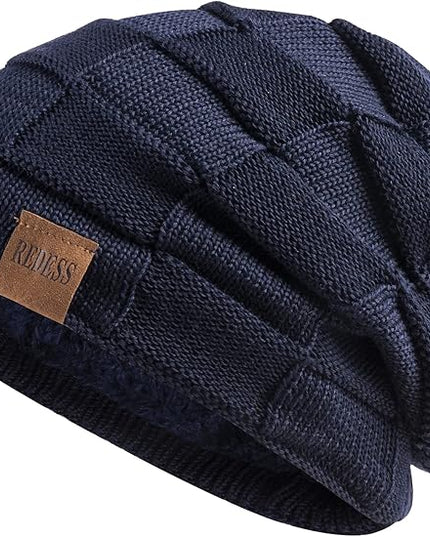 REDESS Beanie Hat for Men and Women Winter Warm Hats Knit Slouchy Thick Skull Cap