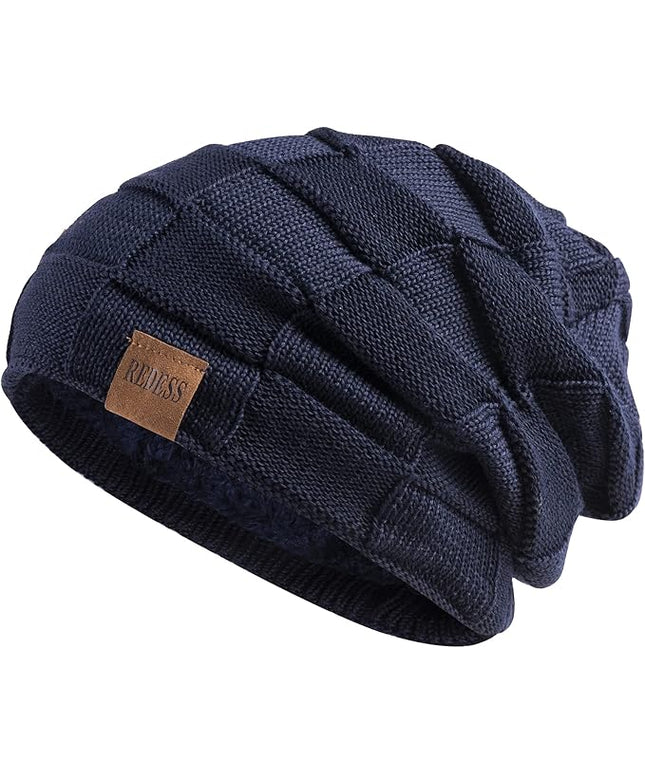 REDESS Beanie Hat for Men and Women Winter Warm Hats Knit Slouchy Thick Skull Cap