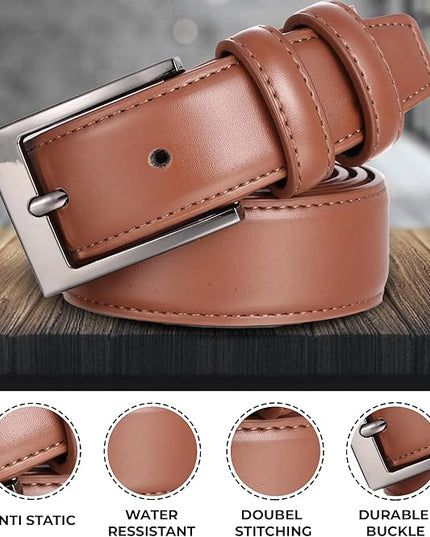Marino’s Premium Belt Men, Genuine Leather Dress Belt for Men, Casual Mens Belt in Gift Box