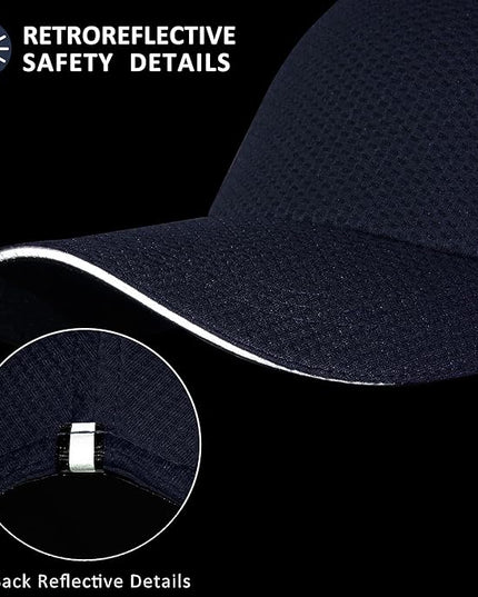 GADIEMKENSD Women's Race Day Running Cap Performance Mesh Hat - Excellent Ventilation, Lightweight, Reflective Safety