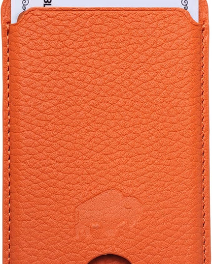BLACKBROOK Leather Wallet for MagSafe, Duke Slim Full Grain Leather Card Holder, Holds up to 3 Cards, RFID Protection & Easy Access
