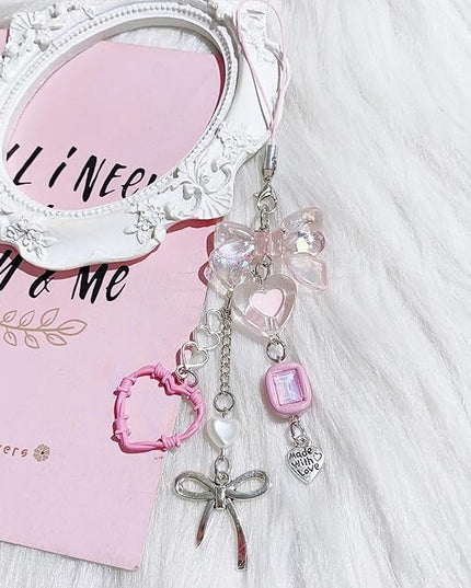 Cute Y2K Phone Charm Aesthetic Phone Charms Accessories Cute PhoneLanyard String for Bag Purse Backpack Airpods Pendants Decor