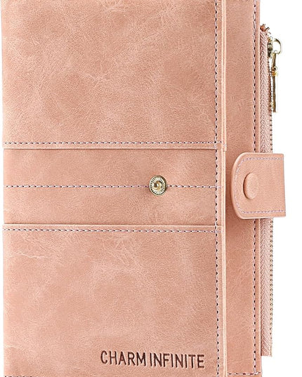 RFID Blocking Leather Passport Wallet Cover Case with Pen and Card Slots Travel Wallet for Women/Men Travel Must Haves Accessories