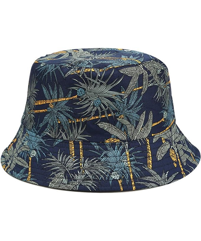 Mashiaoyi Unisex Print Double-Side-Wear Reversible Bucket Hat