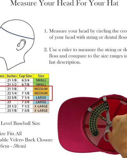 Top Level Baseball Cap Men Women - Classic Adjustable Plain Hat