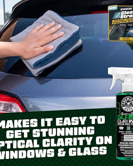 Chemical Guys Glass Cleaner Signature Series - Ammonia-Free Window and Mirror Spray for Cars, Trucks, SUVs, and RVs - Safe for Tinted Glass, Windshields, Household Windows & Interior Surfaces - 16 oz