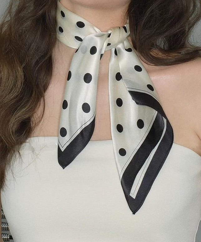 Head Bandanas Scarf for Women Silk Satin Hair Scarf Lightweight Vintage Fashion Square Neck Scarves Gift