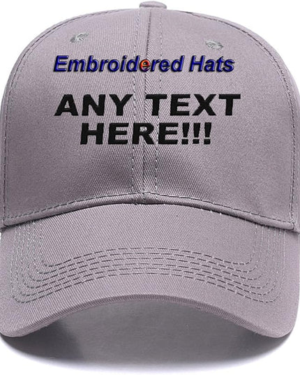 Custom Embroidered Hats Your Own Text Curved Bill Hip Hop Snapback Baseball Hats