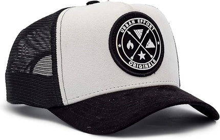 Urban Effort Mesh Back Cap - for Men and Women Baseball Hat 5-Panel Trucker Hat - Great Snapback Closure for Hunting & Hiking