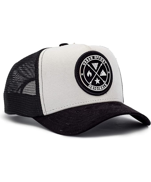 Urban Effort Mesh Back Cap - for Men and Women Baseball Hat 5-Panel Trucker Hat - Great Snapback Closure for Hunting & Hiking