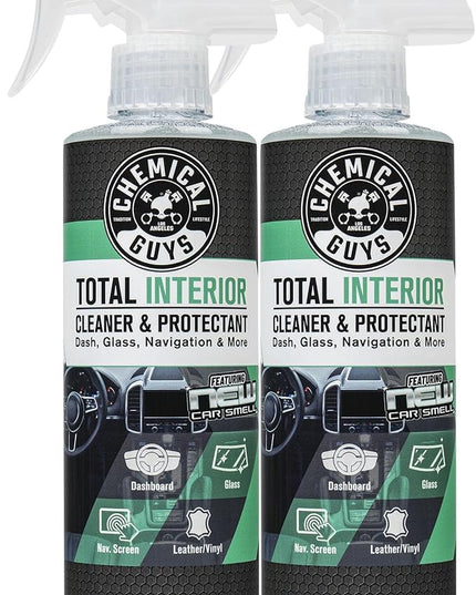 Chemical Guys SPI2341602 Total Interior Cleaner and Protectant, New Car Smell, (Safe for Cars, Trucks, SUVs, Jeeps, RVs & More) 2-16 fl oz