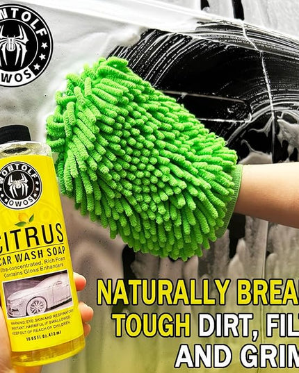 Wontolf Complete Car Wash Cleaning Kit, Car Interior Detailing Kit with Car Wash Soap, Interior Detailing Cleaner, Wheel Cleaner, Wheel Brush, Dying Towel, for Cars Trucks RVs SUVs