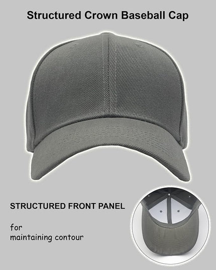 Utmost Structured Baseball Cap with Adjustable Closure - Performance Hat for Outdoor Activities