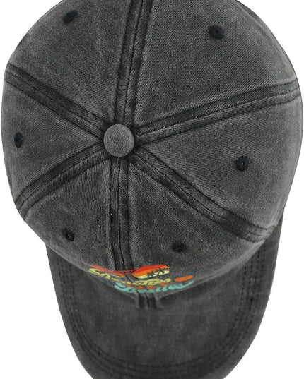 Beaches Booze & Besties Hat for Women, Vintage Adjustable Cotton Beach Baseball Cap