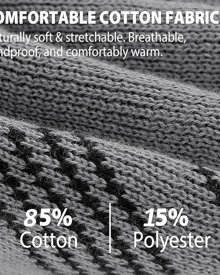 Beanie for Men, Soft Cotton Beanie for Women, Warm Unisex Winter Hat, Running Skull Cap for Cold Weather Activities