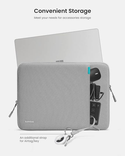 tomtoc 360 Protective Laptop Case Sleeve for 14 Inch Lenovo, HP, ASUS, Dell, Acer Laptop Notebook Ultrabook, Water-Resistant Shockproof Computer Bag with Accessory Pocket