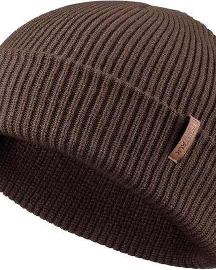 FURTALK Fisherman Beanie for Men Women 2 Styles Cuffless or Cuffed Knitted Unisex Winter Hat Outdoor All-Day Warmth