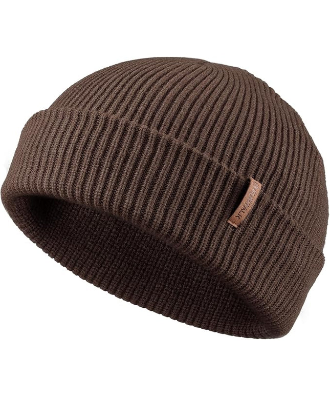 FURTALK Fisherman Beanie for Men Women 2 Styles Cuffless or Cuffed Knitted Unisex Winter Hat Outdoor All-Day Warmth