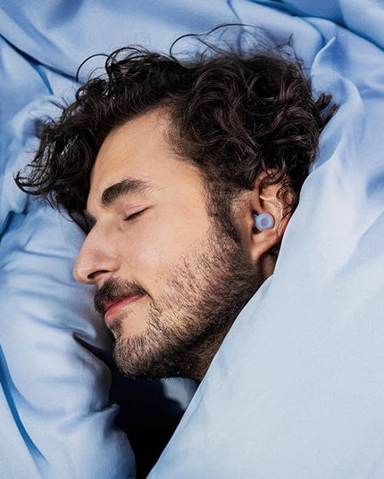 Loop Dream – Silicone/Memory Foam Earplugs for Sleep Comfort | Comfortable Ear Plugs for Muffling Snoring & Sleeping | Customized Fit | 27dB (SNR) Noise Reduction