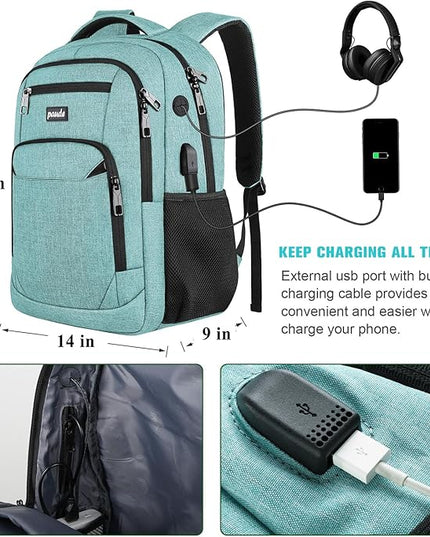 Paude School Backpack,17.3 Inch Laptop Backpack Women Bookbag Rucksack for Teen Girls,School Bags for Teens