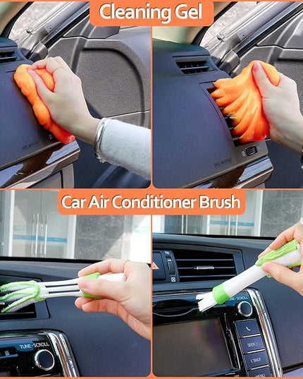 THINKWORK Car Cleaning Kit, Car Washing Kits for Vehicles, Car Detailing Kit Suitable for Small and Medium Vehicles Such As Cars, Trucks, Suvs(17pcs)