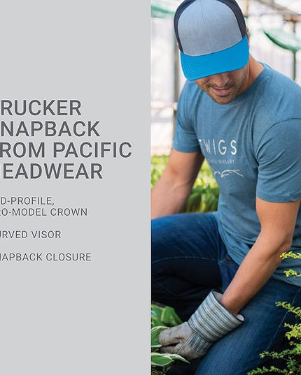 Pacific Headwear Snapback Trucker: Stylish Unisex Cap for All-Day Comfort