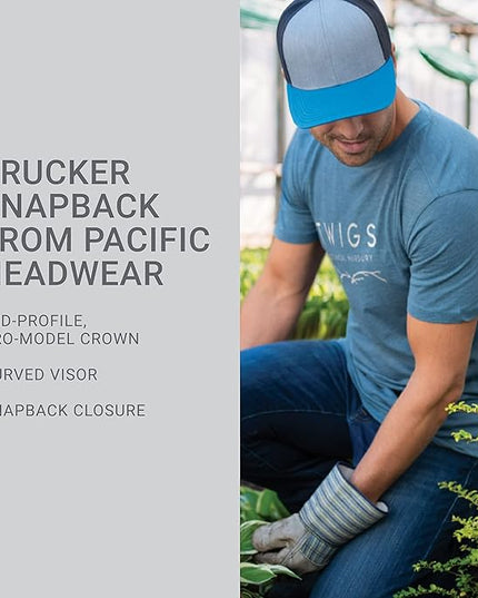 Pacific Headwear Snapback Trucker: Stylish Unisex Cap for All-Day Comfort