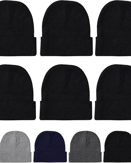 Unisex Winter Beanie – Warm Knit Hat for Men & Women, Soft Stretchy Cold Weather Cap for Outdoor, Running & Hiking