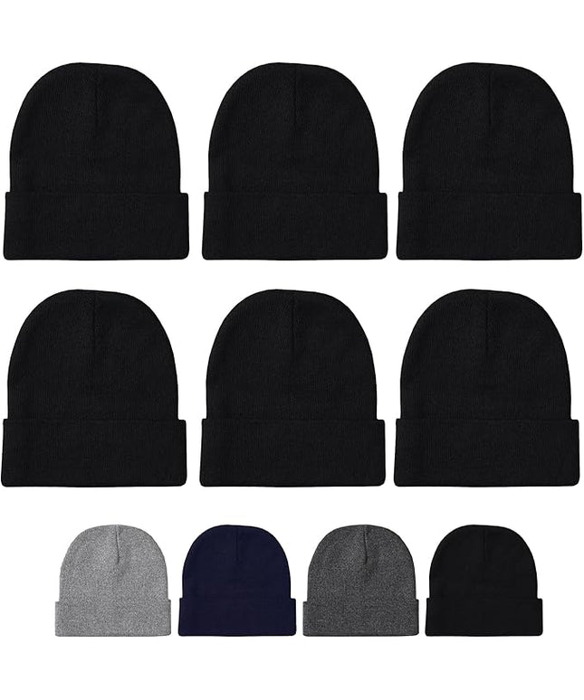 Unisex Winter Beanie – Warm Knit Hat for Men & Women, Soft Stretchy Cold Weather Cap for Outdoor, Running & Hiking