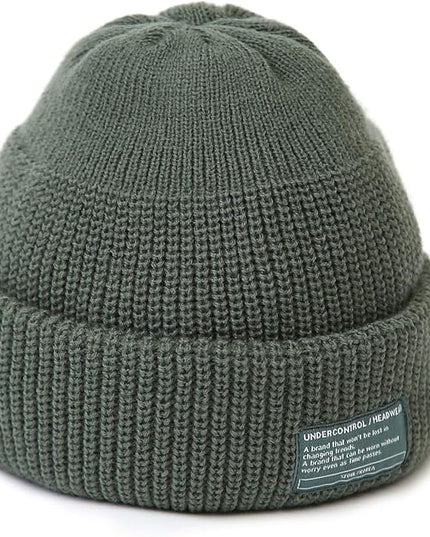 UNDERCONTROL Winter Trawler Fisherman Beanie Men Women Unisex Stylish Plain Docker Skull Hat Roll up Watch Cap Color Pack