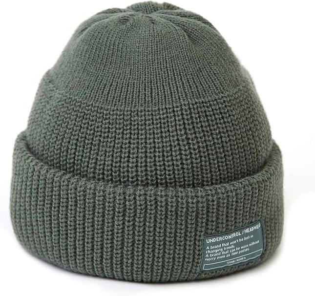 UNDERCONTROL Winter Trawler Fisherman Beanie Men Women Unisex Stylish Plain Docker Skull Hat Roll up Watch Cap Color Pack