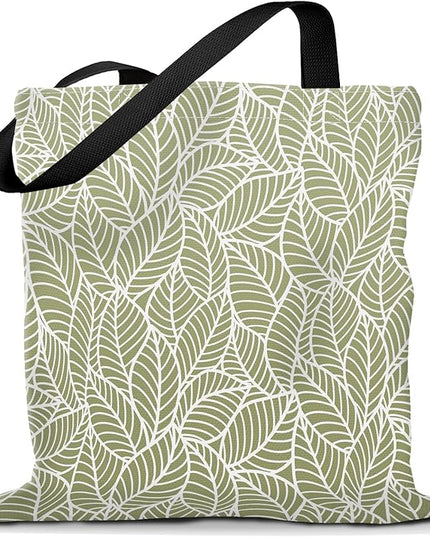 Canvas Tote Bag for Women，Cute Heavy-Duty Shoulder Bag with Zipper Pocket -Travel Tote for Grocery, Gym,Shopping