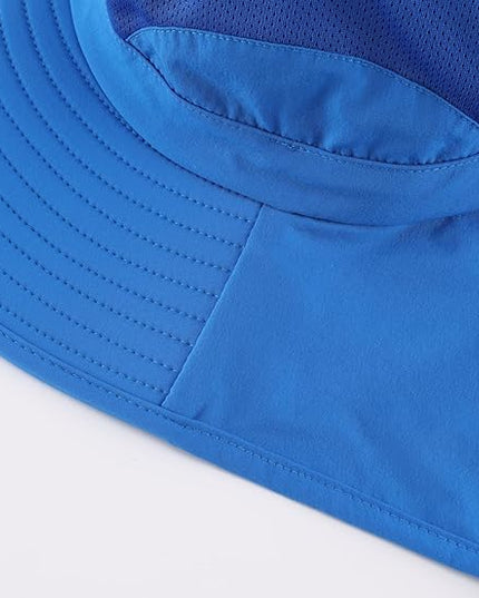 Home Prefer UPF 50+ Sun Hats for Men Women Wide Brim Fishing Hat with Neck Flap UV Protection Sunblock Safari Bucket Hat