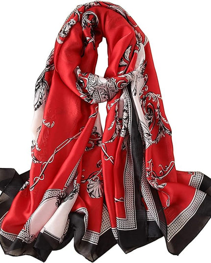 Silk Scarf Mulberry Silk Fashion Scarves Long Lightweight Shawl Wrap …
