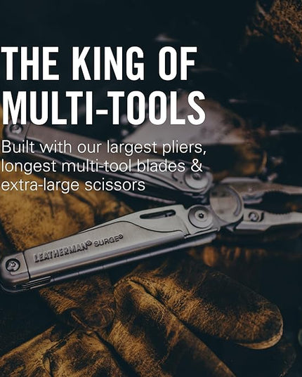 LEATHERMAN, Surge, 21-in-1 Heavy-Duty Multi-tool for Work, Home, Garden, DIY & Auto, Black