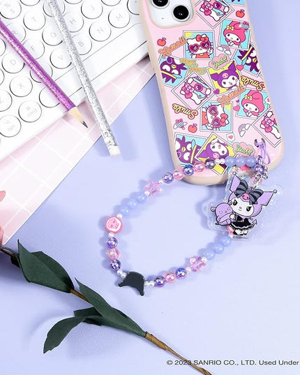 iFace Hello Kitty and Friends Beaded Wristlet Universal Phone Charm Strap - Cute Wrist Chain Lanyard Aesthetic Decor Strap for Cell Phone Camera Keys AirPods Keychains