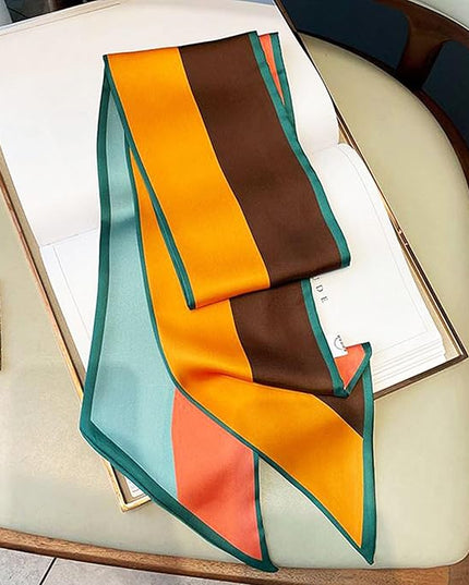 Purse Scarf For Handbags Head Scarves For Women's Hair Bags Scarfs Long Skinny Scarves Fashion Silky