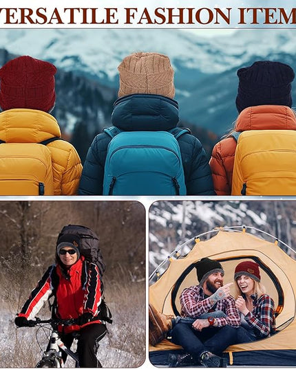 Yahenda 48 Pack Knit Beanies Hats Winter Beanie Hats Warm Knitted Cuffed Skull Cozy Cap for Men Women Unisex