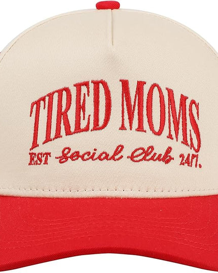MIRMARU Two-Tone Vintage Canvas Trucker Hats for Men & Women, Adjustable Size Baseball Caps with Trendy Embroidered Design