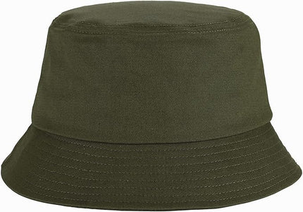 Umeepar Unisex Cotton Packable Bucket Hat Sun Hat Plain Colors for Men Women