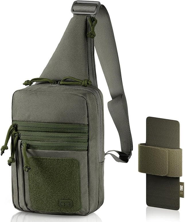 M-Tac CCW Sling Bag for Men & Women - EDC Shoulder Bag Tactical - Crossbody Concealed Carry Bag - Mens Chest Pack